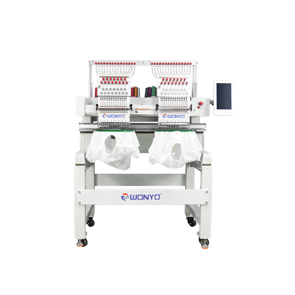Máquina de bordar plana de 2 cabezas Área de trabajo grande de diseño Tajima