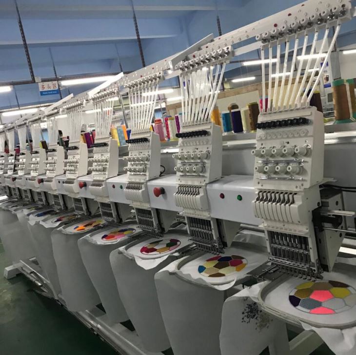 10 Heads T-shirt Embroidery Machine High Speed Cap Embroidery