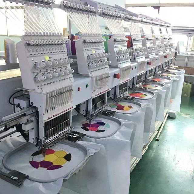 8 Head Multi Needle Commercial Cap Embroidery Machine