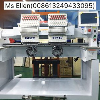 2 Cabeza 15 Colores Máquina de bordado automático Cap