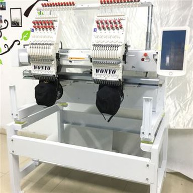 9/12/15 Máquina de bordado automatizada de alta velocidad 2 agujas 400 * 500 mm