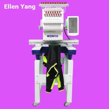 Máquina de bordado WONYO de una cabeza compacta de 15 agujas