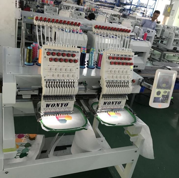 WONYO 2 Heads T-shirt Embroidery Machine