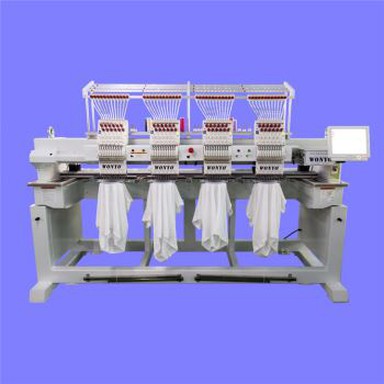 Máquinas de bordado Wonyo 4 cabeza Japón hecho para bordado de camiseta con logotipo