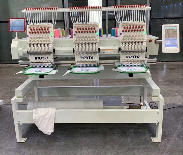 Wonyo 3 Head Laser Garment Embroidery Machine With Multi Needle From China