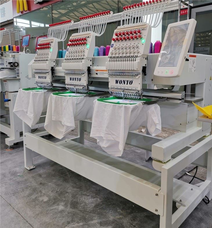Wonyo 3 Head Laser Garment Embroidery Machine With Multi Needle From China